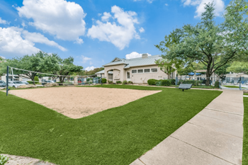 Sand volleyball court